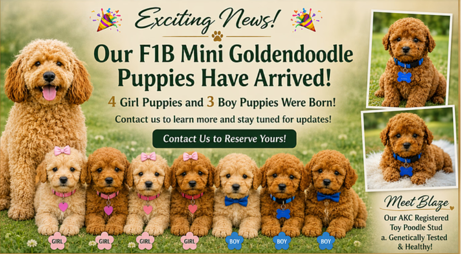 Everything to Know About Our New F1B Mini Goldendoodle Puppies
